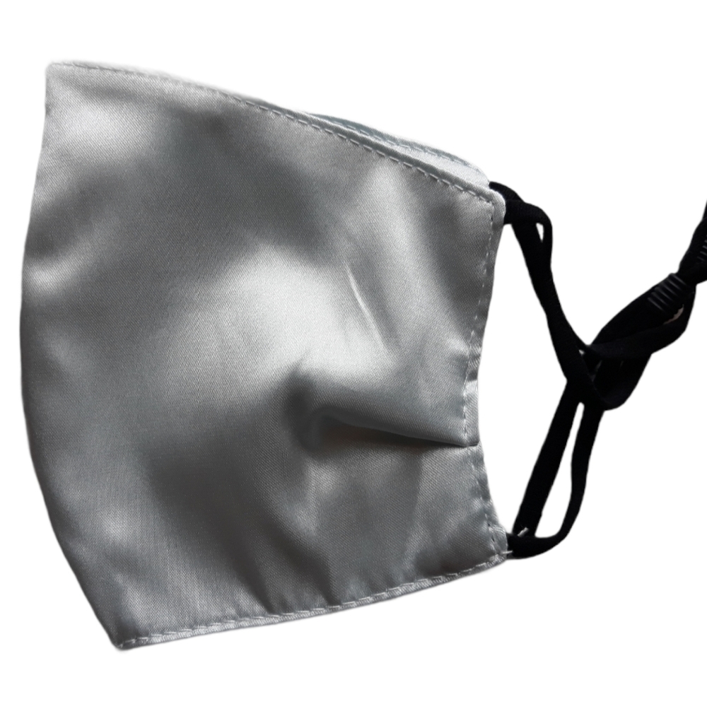 Silk face mask with nose wire